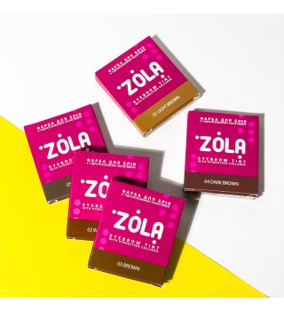 ZOLA Краска для бровей с коллагеном Eyebrow Tint With Collagen в саше, 04 Темно-коричневая, Dark brown, 5 мл
