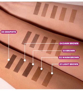 ZOLA Фарба для брів з колагеном Eyebrow Tint With Collagen, 02 Тепло-коричнева, Warm brown, 15 мл